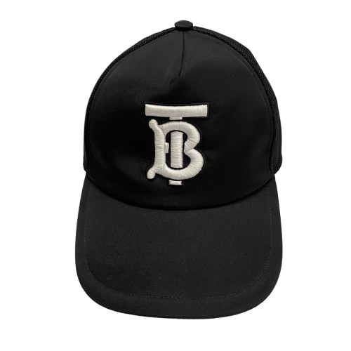 【中古】バーバリー Burberry メッシュキャップ 帽子 メンズ帽子 キャップ ブラック Mサイズ 201goods-724