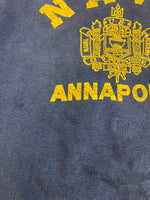 ヴィンテージ vintage 60's 60年代 US NAVY ANNAPOLIS フェード MILITARY ミリタリー 半袖スウェット  - スウェット ネイビー 101MT-4743