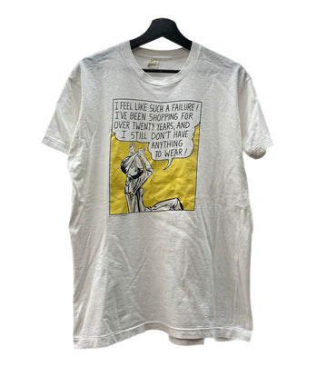 ヴィンテージ vintage 80s 80年代 Roy Lichtenstein ロイ・リキテンスタイン アートT USA製 SCREEN STARS 白 Tシャツ プリント ホワイト XLサイズ 104MT-1472