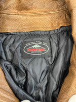 クシタニ KUSHITANI 本革 牛革 レザージャケット ジップアップ ライダースジャケット バイカー 茶 サイズ表記なし ジャケット ベージュ 101MT-5227