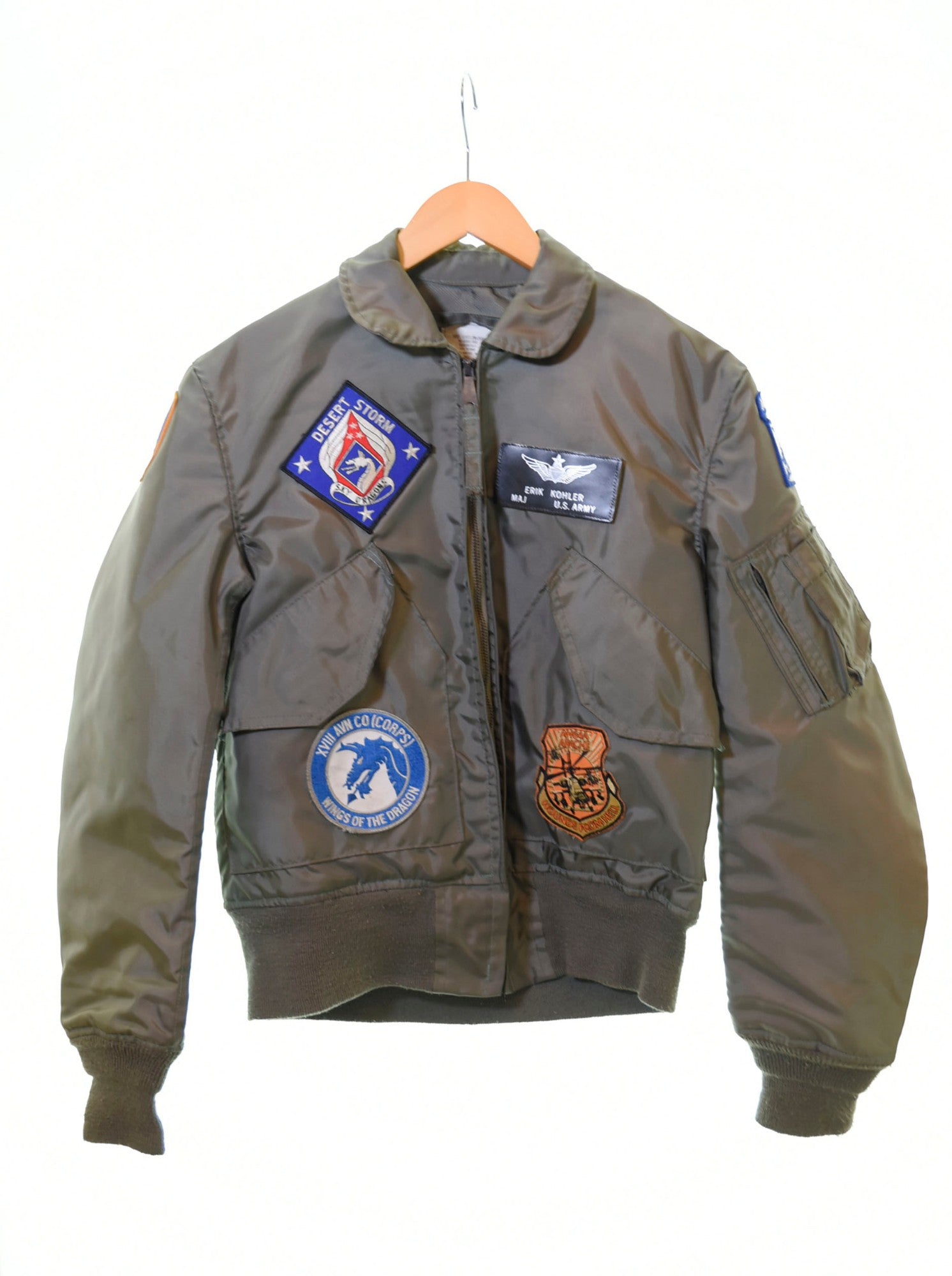 アルファ ALPHA INDUSTRIES 86年製 フライトジャケット ミリタリー CWU-36P ジャケット カーキ Sサイズ 103MT-720  | 古着通販のドンドンサガール