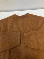 ヴィンテージ vintage 60's 60年代 Aldleigh SPORTSWEAR mohair cardigan モヘア混 ヴァージンモヘア 混率多 30%モヘア - カーディガン ブラウン フリーサイズ 101MT-3703