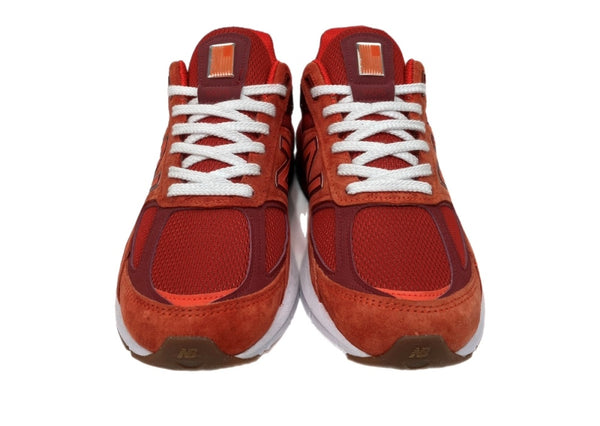 ニューバランス new balance 20年製 M990 MS5 ENCAP ABZORB N-durance Vシリーズ スエード ランニング ローカット シューズ 赤 M990MS5 メンズ靴 スニーカー レッド 27.5cm 104S-963