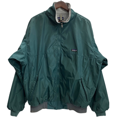 【曜日割引対象外】 パタゴニア PATAGONIA 90's シェルドシンチラ USA製 雪なし ナイロンジャケット ジャケット グリーン XLサイズ 201MT-3620 VB