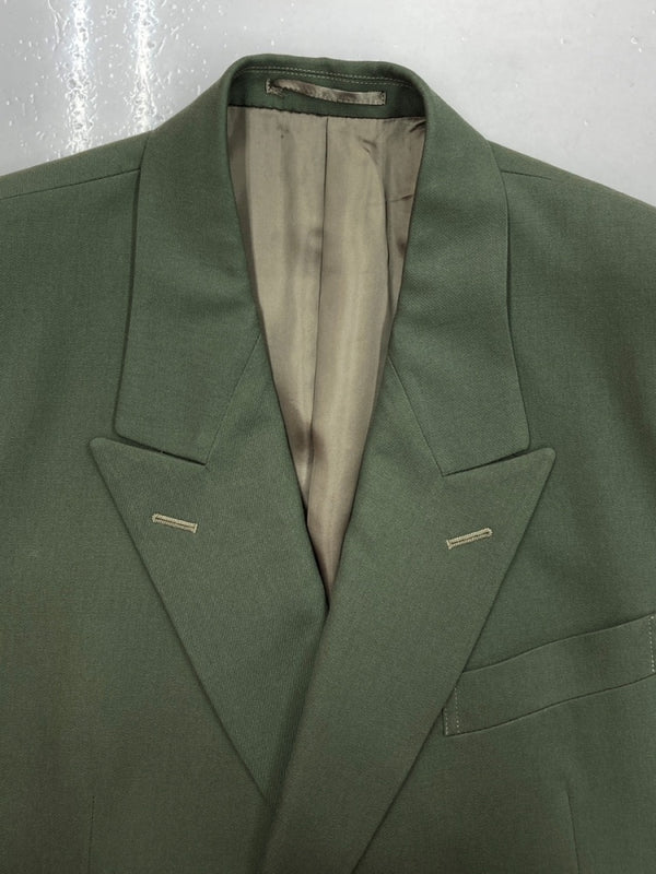 リトルビッグ LITTLEBIG Twill 6B Double Breasted Jacket ツイル ダブル ブレスト ジャケット テーラード ブレザー アウター 緑 LB203-JK08 サイズ 46 ジャケット 無地 カーキ 104MT-1611