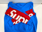 シュプリーム SUPREME Cropped Panels Hooded Sweatshirt クロップド パネル フーデッド スウェットシャツ フーディー パーカー パーカ ブルー Mサイズ 101MT-3407