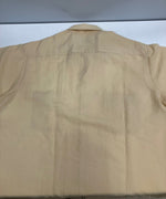 タウンクラフト TOWN CRAFT 60’s~70's 60~70年代 Penneys PENN-PREST ペニーズ 開襟 オープンカラーシャツ ループカラー ボックス ヴィンテージ Vintage 半袖シャツ イエロー Mサイズ 101MT-4796