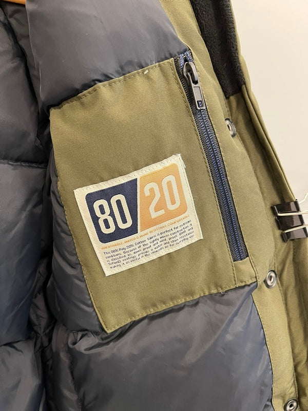 ケープハイツ Cape HEIGHTS ダウンコート ダウンジャケット フード ファー ジャケット カーキ SSサイズ XS 101LT-205