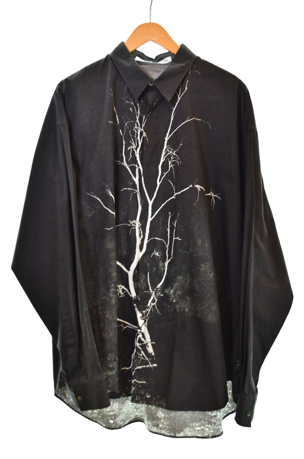 ジョンローレンスサリバン   JOHNLAWRENCESULLIVAN  20SS フォトプリント オールオーバープリント長袖シャツ 黒 長袖シャツ ブラック 103MT-1790