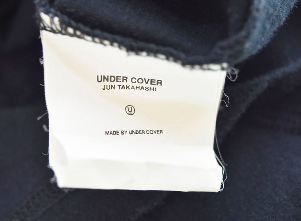 アンダーカバー UNDERCOVER 01AW DAVF期 プリント 長袖Tシャツ 黒 ロンT ブラック Lサイズ 103MT-1770
