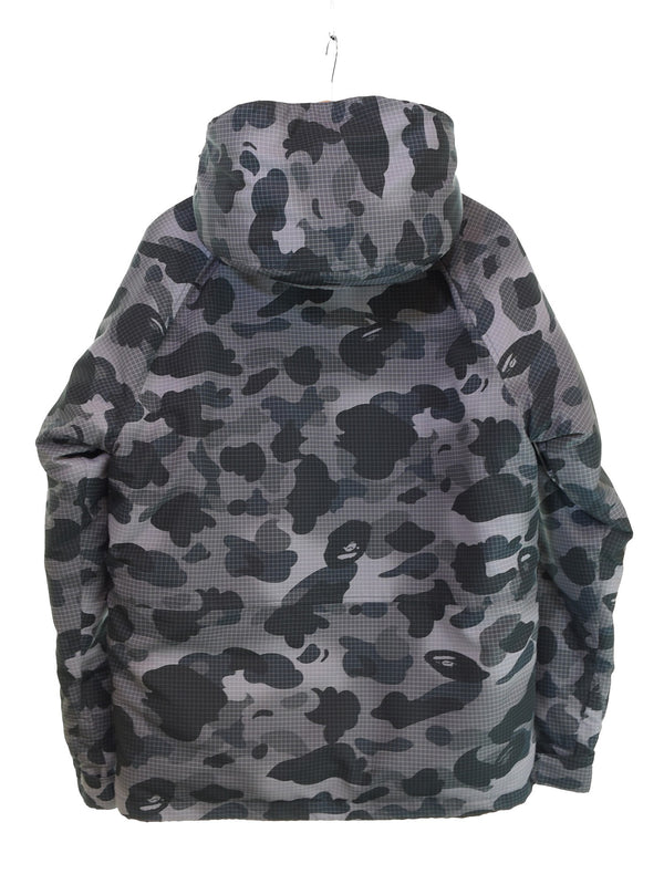 アベイシングエイプ A BATHING APE  Grid CAMO ダウンフーディージャケット down hoodie jacket スノボ 001DNI801006M ジャケット マルチカラー Mサイズ 103MT-3108