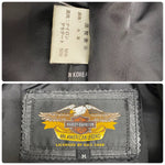 【曜日割引対象外】 ハーレーダビッドソン HARLEY-DAVIDSON レザーダウンジャケット 牛革 ジャケット ブラック Mサイズ 201MT-4498 VB