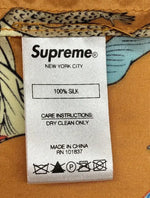 シュプリーム SUPREME 18SS Alphabet Silk Shirt アルファベット シルク シャツ オープンカラーシャツ 黄 半袖シャツ 総柄 イエロー Mサイズ 104MT-1632