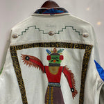 【曜日割引対象外】 エディーバウアー Eddie Bauer 70's 80's カスタムペイント デニムジャケット ジャケット マルチカラー Lサイズ 201MT-4620 VB