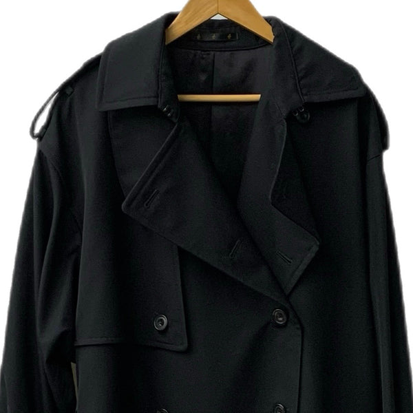 アトウ ato WOOL TRENCH COAT AM22C-C06 コート ブラック 48サイズ 201MT-3612