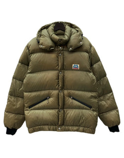 マウンテンイクイップメント MOUNTAIN EQUIPMENT LIGHTLINE DOWN JACKET ダウン ジャケット ジップアップ フード アウトドア アウター 緑 ジャケット ロゴ カーキ Mサイズ 104MT-2144
