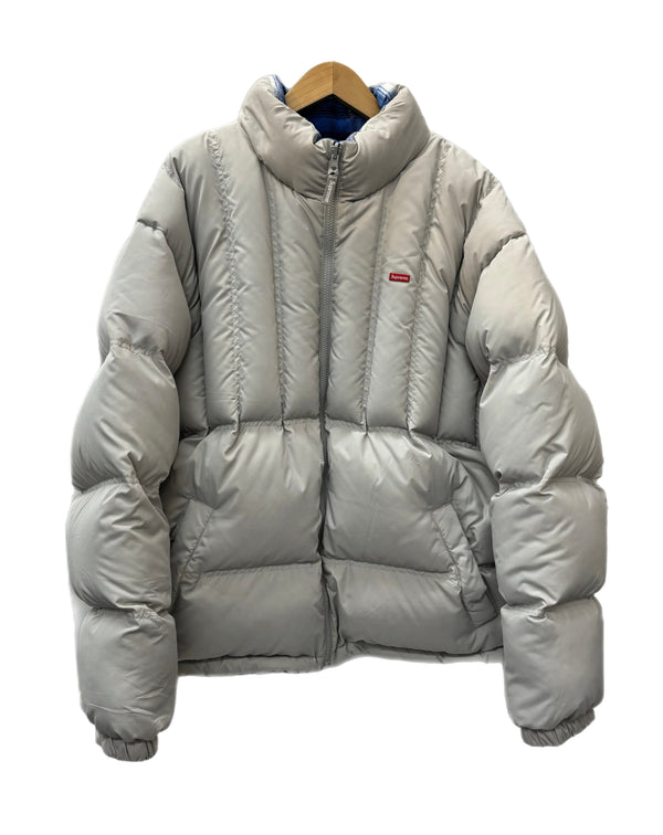 シュプリーム SUPREME ファンネル リバーシブル パファー ジャケット "グレー" Flannel Reversible Puffer Jacket "Gray" ジャケット ホワイト XLサイズ 201MT-3001