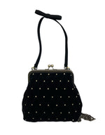 ビビィ Bibiy.   ODETTE PARTY BAG がま口 キルティング ドット バッグ ショルダー バッグ レディースバッグ ショルダーバッグ ブラック 101bag-209