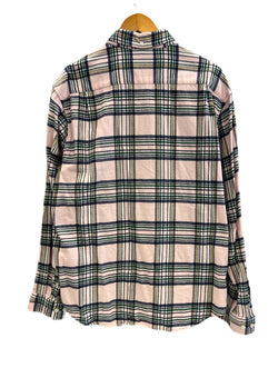 シュプリーム SUPREME tartan flannel shirt タータン フランネルシャツ ネルシャツ ペールピンク チェックシャツ 長袖シャツ ピンク Lサイズ 101MT-5214