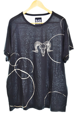 ヨウジヤマモト YOHJI YAMAMOTO BLACK Scandal Yohji Yamamoto 19awバッファローオーバーサイズ Tシャツ HC-T67-084 3 Tシャツ ブラック 103MT-3288