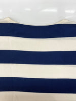 グッチ GUCCI L/S BORDER TEE ボーダー Tシャツ GGロゴ ニット 薄手 長袖 白 青 626048 XKBE5 ロンT ロゴ ホワイト XSサイズ 104MT-1892