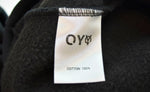オーワイ OY LOGO HOODIEベーシック ロゴ フーディー プルオーバー パーカー 黒 パーカ ブラック 103MT-1746