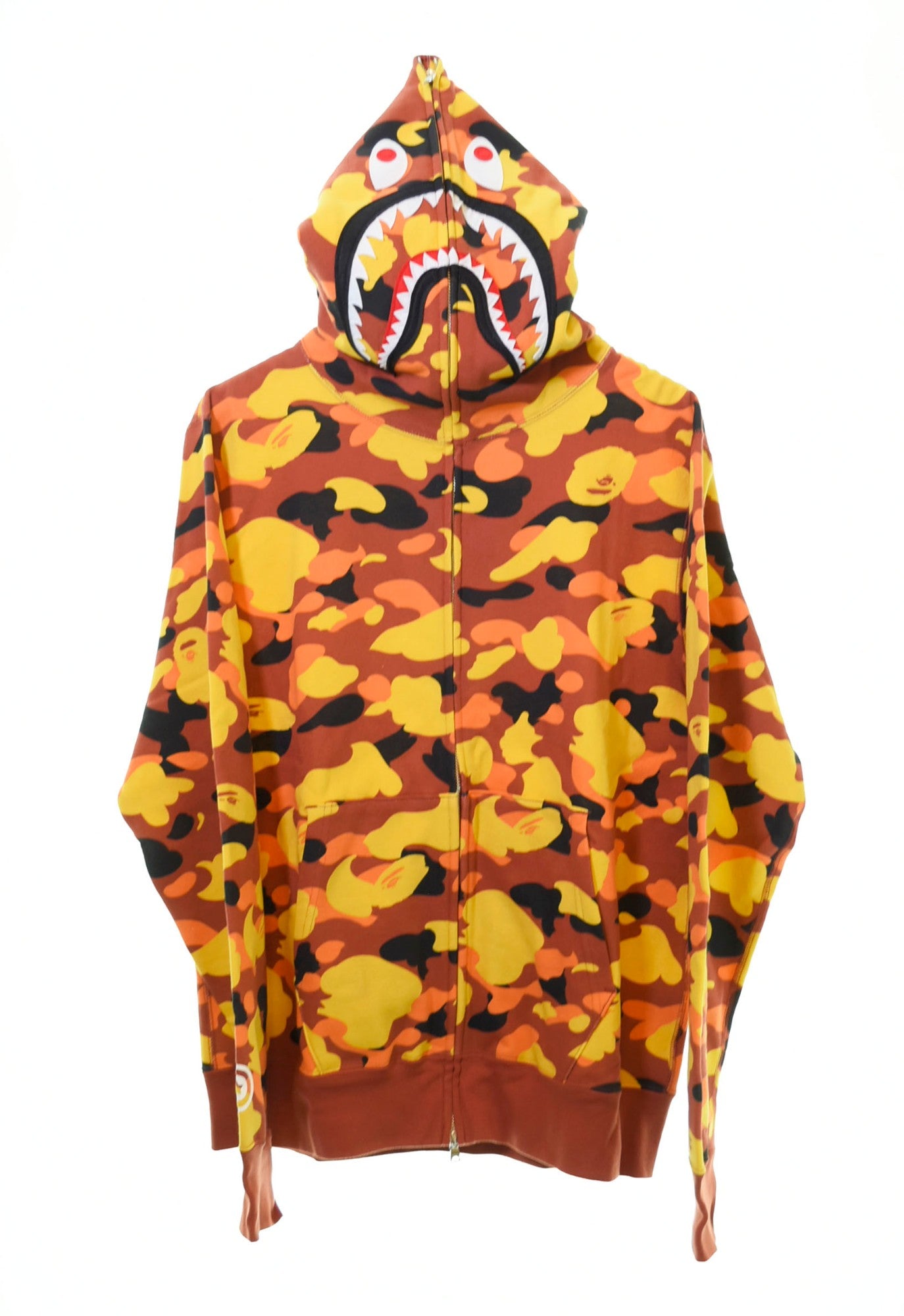 アベイシングエイプ A BATHING APE 1st CAMO SHARK FULL ZIP HOODIE シャーク パーカー マルチカラー  001ZPD801011X パーカ 総柄 マルチカラー LLサイズ 103MT-605 | 古着通販のドンドンサガール