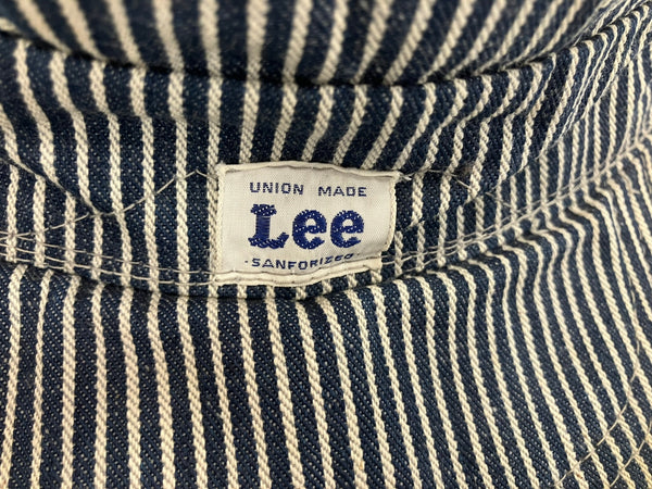 リー Lee 50's 50年代  エンジニアキャップ  ワークキャップ  ユニオンチケット ヒッコリー Vintage ヴィンテージ 帽子 メンズ帽子 キャップ ブルー 101hat-131