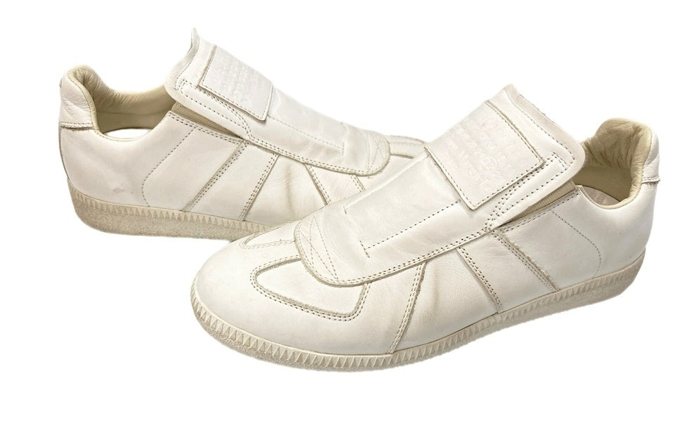 メゾン マルジェラ Maison Martin Margiela ジャーマントレーナー スリッポン 白 MADE IN ITALY レディース靴  スニーカー ホワイト サイズ 36 101-shoes1651 | 古着通販のドンドンサガール