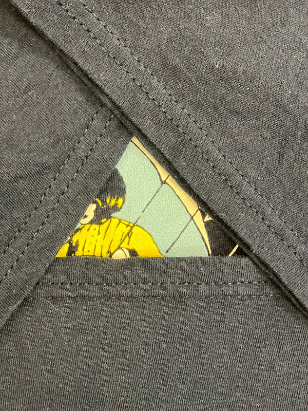 US US古着 00’s DELTA Morton salt パロディ DON'T BE SALTY BITCH 企業物 XL Tシャツ ネイビー LLサイズ 101MT-4301