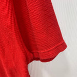 シュプリーム SUPREME Stripe Rib Waffle Top Tシャツ レッド Mサイズ 201MT-4045