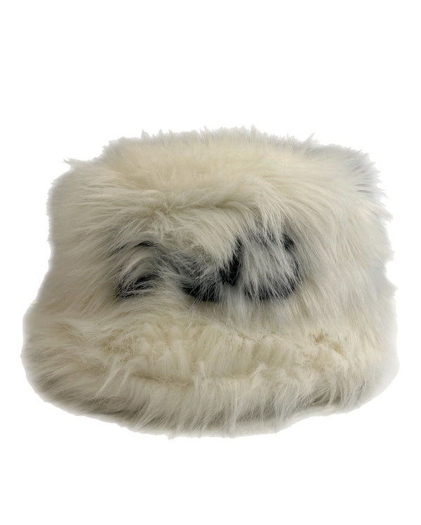 ドルチェ＆ガッバーナ Dolce&Gabbana ドルガバ ファー バケハ ロゴ 白 GH701A/GEU45I 帽子 レディース帽子 ハット ホワイト 101hat-148