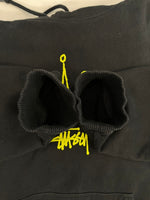ステューシー STUSSY Broken Crown ブロークン クラウン フーディ スウェット 黒 パーカ ブラック Mサイズ 101MT-4551
