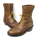 【曜日割引対象外】 ハソーン Hathorn Explorer Tracker Lace-to-Toe Boots 9D メンズ靴 ブーツ その他 ロゴ ブラウン 201-shoes556