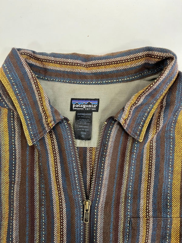 パタゴニア PATAGONIA 00s 00's 2000年代 Rhythm Full-Zip Shirt リズムフルジップシャツ ストライプ ヴィンテージ XL 長袖シャツ マルチカラー 101MT-5111