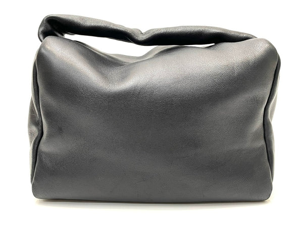 バケットバゲージ Bucket Baggage Puff Cube Medium シープレザー ハンドバッグ レディース ブラック 601bag-9