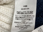 ラルフローレン RalphLauren POLO 現行タグ セーラー ニット レースアップ コットン COTTON 綿 IVORY アイボリー オフホワイト セーター ライン ホワイト Sサイズ 104LT-209