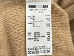 ウィンダンシー WIND AND SEA × GOD SELECTION XXX ゴッドセレクショントリプルエックス プルオーバー パーカー HOODIE フーディ 刺繍 茶色 BEIGE WDS-XXX-21A-02 パーカ ロゴ ベージュ Lサイズ 104MT-734