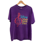 US US古着 80's~90's 80~90年代 DISNEY MAGIC MUSIC DAYS ディズニー ONE SIZE Tシャツ パープル フリーサイズ 101MT-4822