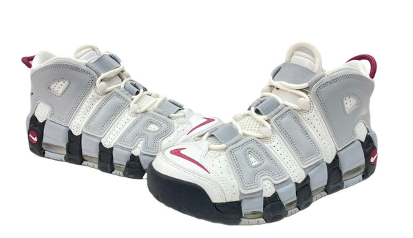ナイキ NIKE 22年製 Women's Air More Uptempo ウィメンズ エアモアアップテンポ ハイカット Rosewood and Wolf Grey ローズウッド アンド ウルフグレー GRAY 灰色 DV1137-100 レディース靴 スニーカー グレー 25.5cm 104S-946