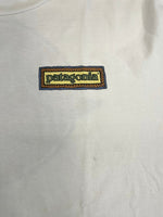 パタゴニア PATAGONIA 90s Vintage ヴィンテージ タグ USA製 MINGLED DESTINIES SHARED HABITAT プリント 長袖カットソー 白 XL ロンT ホワイト LLサイズ 101MT-4701