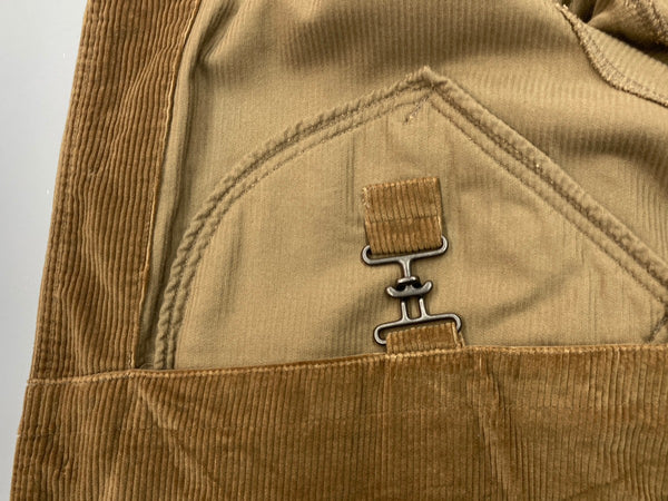 ラルフローレン Ralph Lauren 90s 90年代 ハンティングジャケット カバーオール コーデュロイ 太畝 茶色  ジャケット 無地 ブラウン Mサイズ 104MT-1984