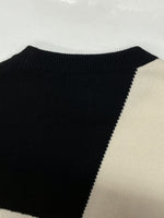 クルニ CULLNI 24AW Diagonal Line Multi Color Pullover Knit プルオーバー ニット セーター クルーネック 白 茶 黒 24-AW-043 サイズ 1 セーター 無地 マルチカラー 104MT-1133