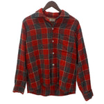 【曜日割引対象外】 ヴィンテージ vintage 50's 50s 50年代 MYLAN オープンカラーボックスシャツ 長袖シャツ レッド 201MT-3571 VB