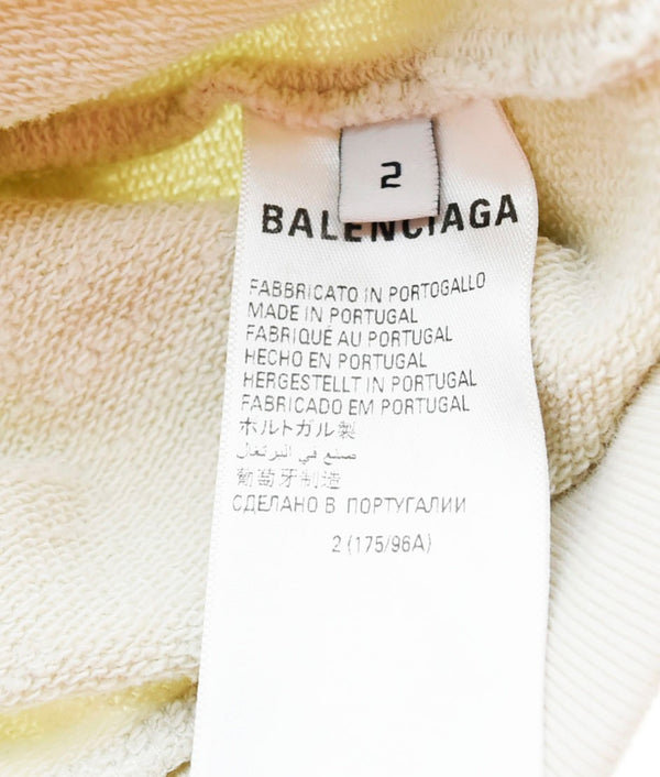 バレンシアガ   BALENCIAGA  22AW XXXL Hoodie 刺繍 ロゴ パーカー アイボリー 2 パーカ ロゴ 103MT-680