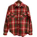 【曜日割引対象外】 ダブルアールエル RRL ネルシャツ 長袖シャツ レッド Mサイズ 201MT-4768 VB