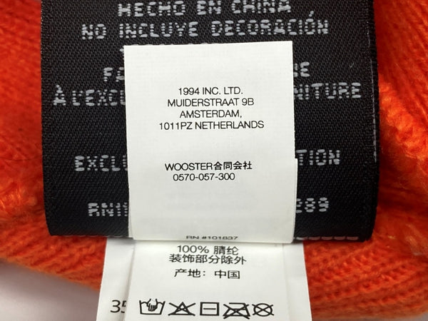 シュプリーム SUPREME S LOGO BEANIE ロゴ ビーニー New Era ボックスロゴ ニット帽 帽子 帽子 メンズ帽子 ニット帽 ロゴ オレンジ フリーサイズ 104H-47