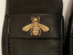 グッチ GUCCI Leather driver with bee ドライビングシューズ 蜂 MADE IN ITALY 黒 473769 メンズ靴 ローファー ブラック サイズ 6 101-shoes1472
