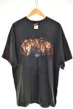 ハーレーダビッドソン HARLEY-DAVIDSON  2005年 EMBLEM エンブレム プリント Tシャツ 2XL 2XL Tシャツ ブラック 3Lサイズ 103MT-3019