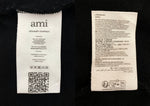 アミパリス AMI PARIS AMI DE COEUR CREWNECK SWEATSHIRT クルーネック スウェットシャツ トレーナー ハート 長袖 パーカー 黒 USW004-747 スウェット 刺繍 ブラック Lサイズ 104MT-2133